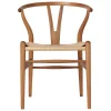 Artek Sitzgelegenheiten-Carl Hansen & Søn CH24 Wishbone Stuhl, geöltes Teak - Naturkordel