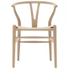 Muuto Sitzgelegenheiten-Carl Hansen & Søn CH24 Wishbone Stuhl, Eiche weiß geölt - Naturkordel