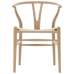 Muuto Sitzgelegenheiten-Carl Hansen & Søn CH24 Wishbone Stuhl, Eiche weiß geölt - Naturkordel