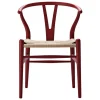 Normann Copenhagen Sitzgelegenheiten-Carl Hansen & Søn CH24 Wishbone Stuhl, weiches Braunrot - Naturkordel