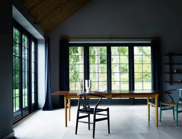 Audo Copenhagen Sitzgelegenheiten-Carl Hansen & Søn CH24 Wishbone Stuhl, Buche schwarz - Kordel schwarz