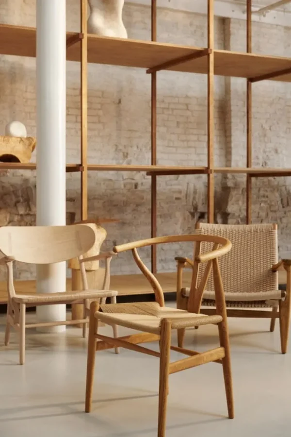 Vitra Sitzgelegenheiten-Carl Hansen & Søn CH24 Wishbone Stuhl, Eiche geölt - Naturkordel