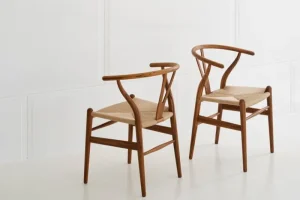 Artek Sitzgelegenheiten-Carl Hansen & Søn CH24 Wishbone Stuhl, geöltes Teak - Naturkordel