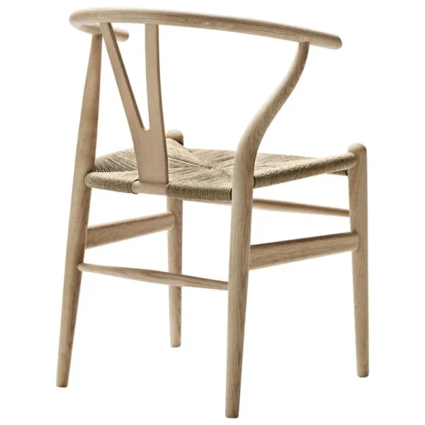Muuto Sitzgelegenheiten-Carl Hansen & Søn CH24 Wishbone Stuhl, Eiche geseift - Naturkordel