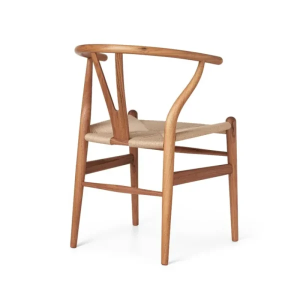 Artek Sitzgelegenheiten-Carl Hansen & Søn CH24 Wishbone Stuhl, geöltes Teak - Naturkordel