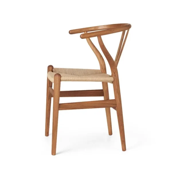 Artek Sitzgelegenheiten-Carl Hansen & Søn CH24 Wishbone Stuhl, geöltes Teak - Naturkordel