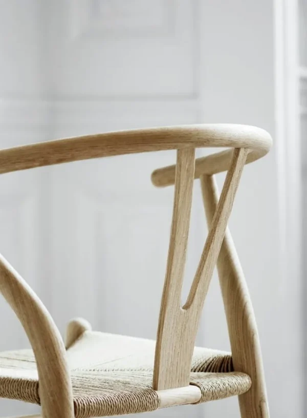 Muuto Sitzgelegenheiten-Carl Hansen & Søn CH24 Wishbone Stuhl, Eiche geseift - Naturkordel