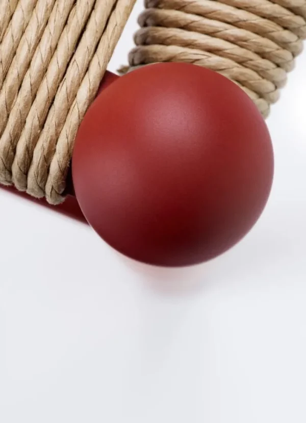 Normann Copenhagen Sitzgelegenheiten-Carl Hansen & Søn CH24 Wishbone Stuhl, weiches Braunrot - Naturkordel