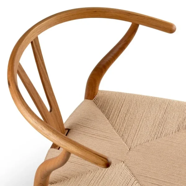 Artek Sitzgelegenheiten-Carl Hansen & Søn CH24 Wishbone Stuhl, geöltes Teak - Naturkordel