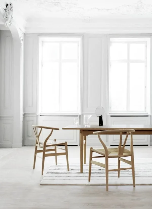 Muuto Sitzgelegenheiten-Carl Hansen & Søn CH24 Wishbone Stuhl, Eiche geseift - Naturkordel