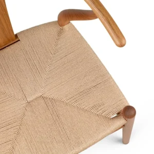 Artek Sitzgelegenheiten-Carl Hansen & Søn CH24 Wishbone Stuhl, geöltes Teak - Naturkordel