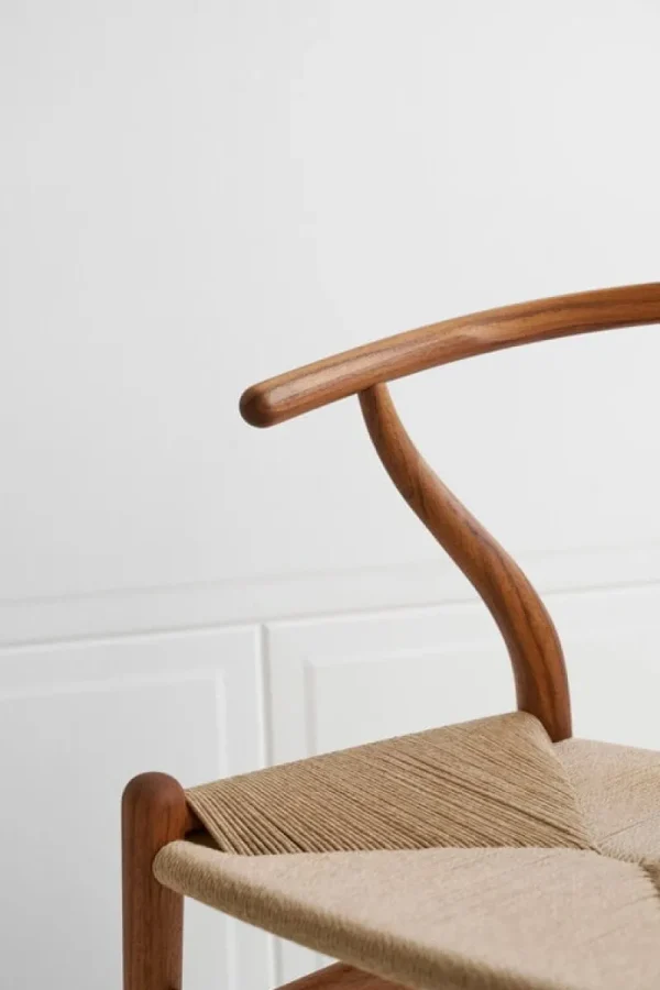 Artek Sitzgelegenheiten-Carl Hansen & Søn CH24 Wishbone Stuhl, geöltes Teak - Naturkordel