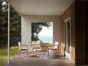 Carl Hansen & Su00f8n Terrassenmöbel^Carl Hansen & Søn Embrace E022 Esstisch, 110 cm, Teak