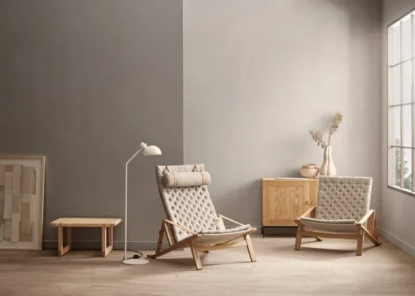 Carl Hansen & Su00f8n Sitzgelegenheiten-Carl Hansen & Søn FK11 Plico Stuhl, Eiche geölt - Naturleinen