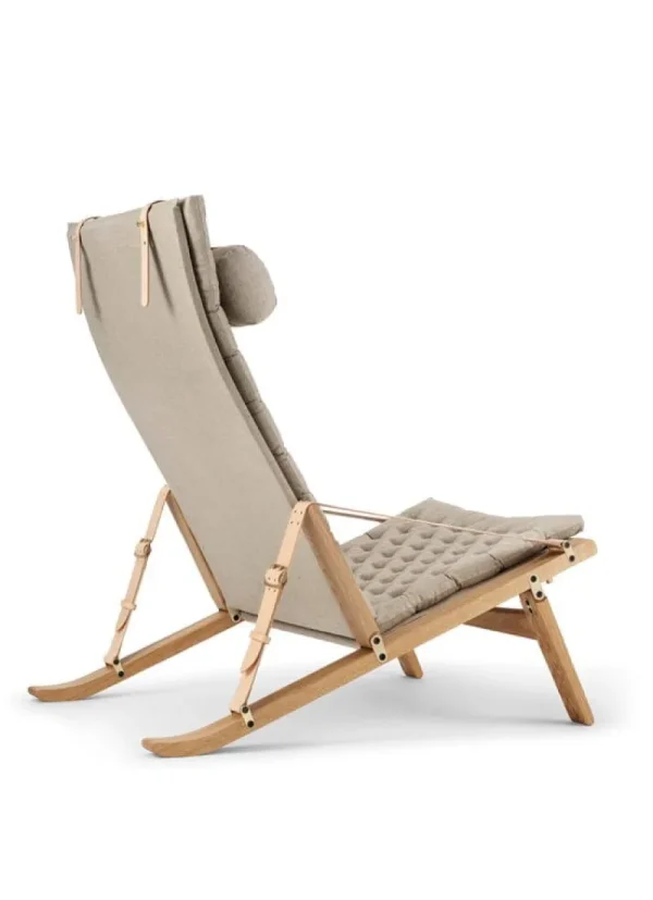 Interface Sitzgelegenheiten-Carl Hansen & Søn FK10 Plico Stuhl, Eiche geölt - Naturleinen