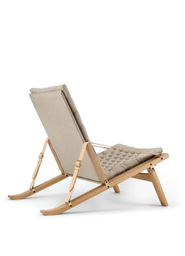 Carl Hansen & Su00f8n Sitzgelegenheiten-Carl Hansen & Søn FK11 Plico Stuhl, Eiche geölt - Naturleinen