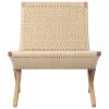 Carl Hansen & Su00f8n Sitzgelegenheiten-Carl Hansen & Søn MG501 Cuba Loungesessel, Eiche geölt - Naturkordel
