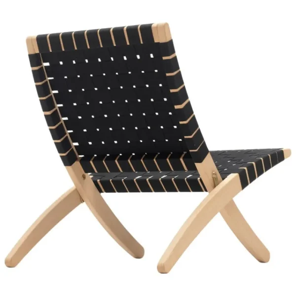 Carl Hansen & Su00f8n Sitzgelegenheiten-Carl Hansen & Søn MG501 Cuba Loungesessel, Eiche geölt - schwarzes Gewebe
