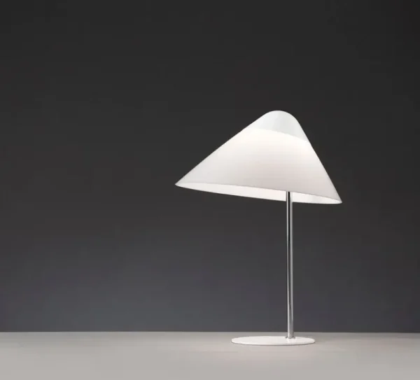 Audo Copenhagen Tischlampen-Carl Hansen & Søn Opala Midi Tischleuchte, Weiß