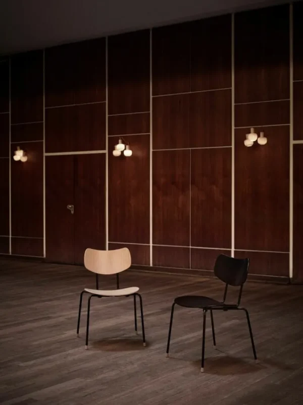 Vitra Sitzgelegenheiten-Carl Hansen & Søn VLA26T Vega Stuhl, Schwarz - lackierte Eiche