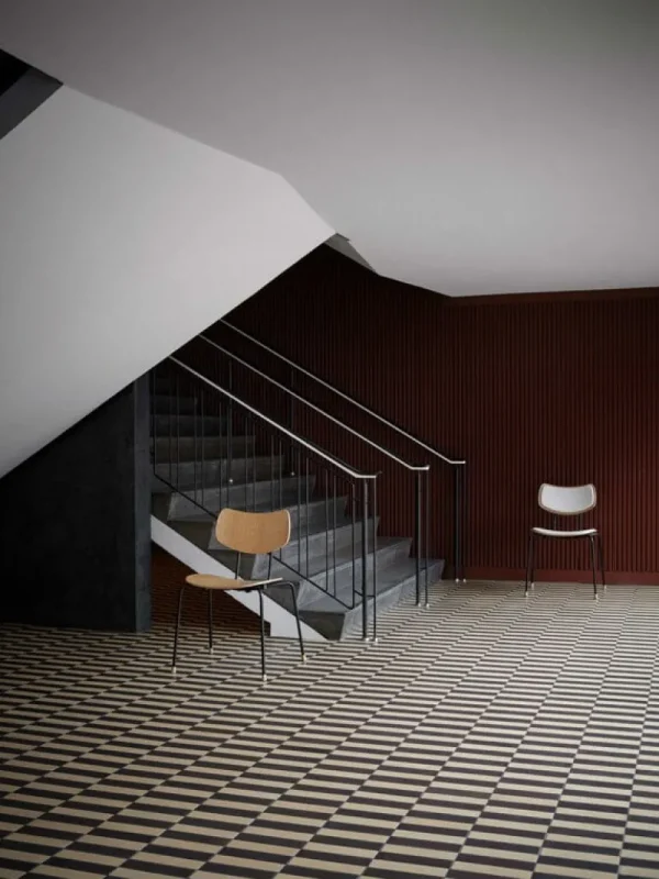 Vitra Sitzgelegenheiten-Carl Hansen & Søn VLA26T Vega Stuhl, Schwarz - lackierte Eiche