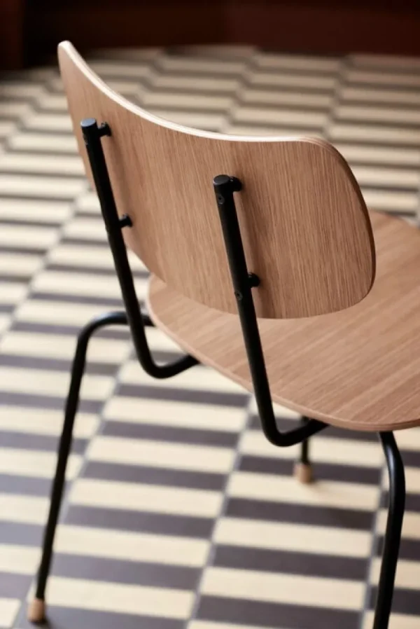 Vitra Sitzgelegenheiten-Carl Hansen & Søn VLA26T Vega Stuhl, Schwarz - lackierte Eiche
