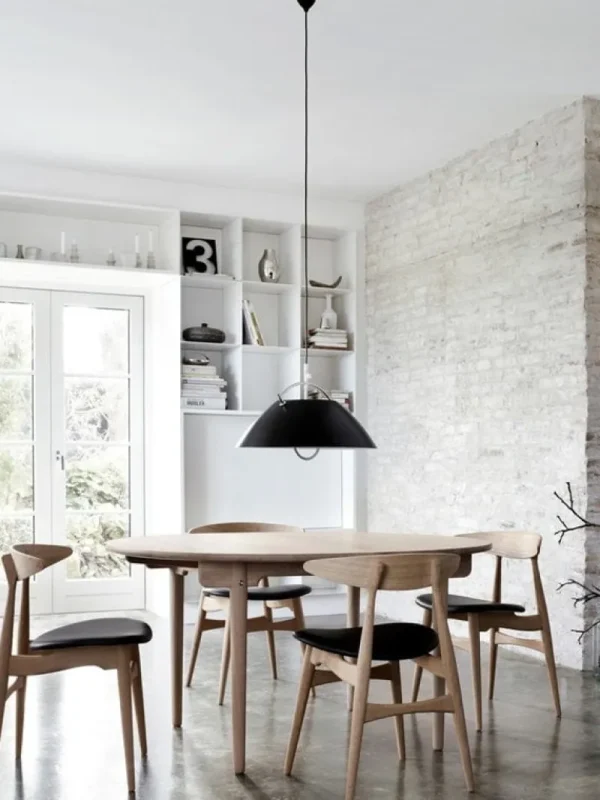 Artemide Deckenleuchten-Carl Hansen & Søn Wegner Pendelleuchte, Schwarz – Nickel
