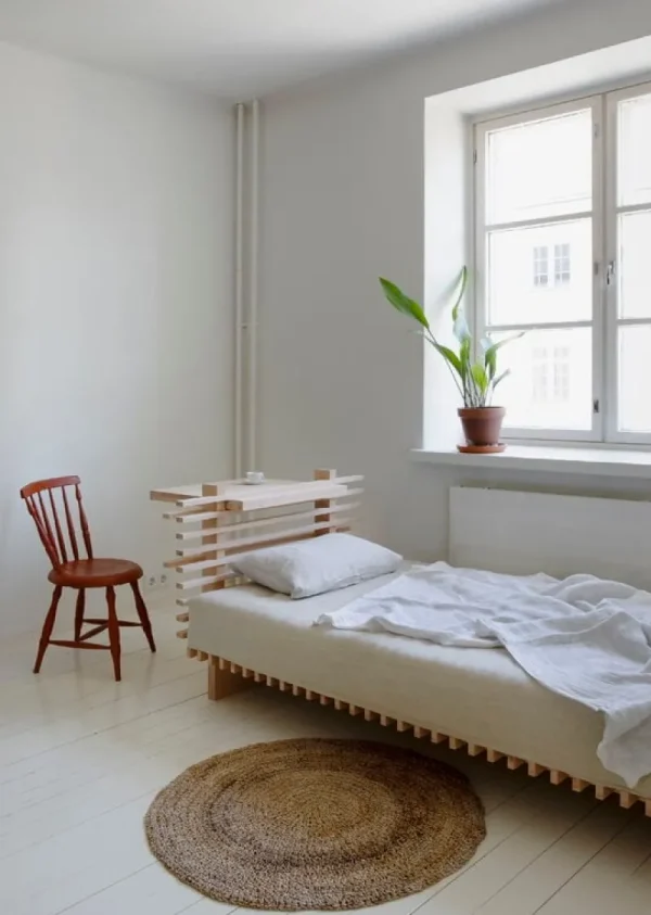 Collaboratorio Betten-Cubile 100 Kopfteil, Buche