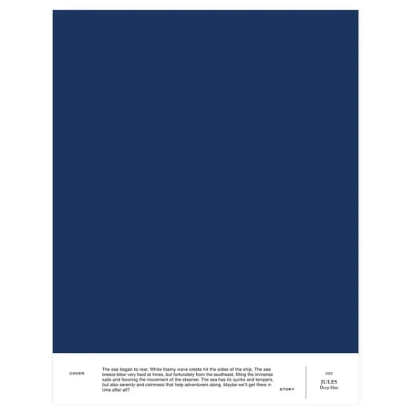 Cover Story Wandfarben^Farbmuster, 033 JULES - Tiefblau