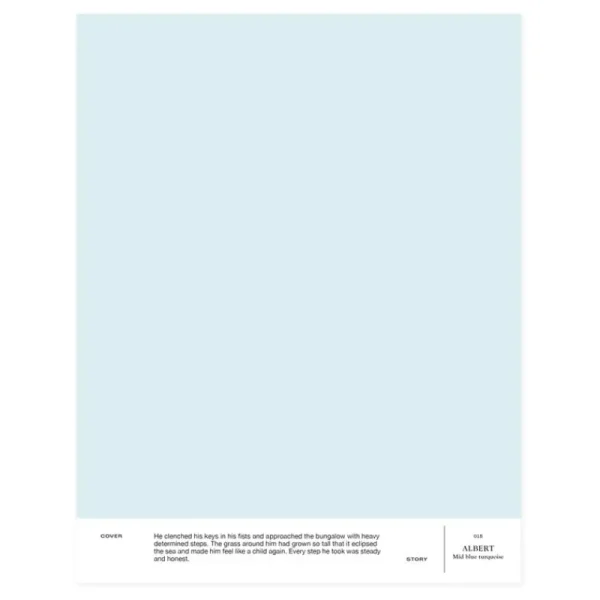 Cover Story Wandfarben^Farbmuster, 015 ALBERT – Mittelblau-Türkis