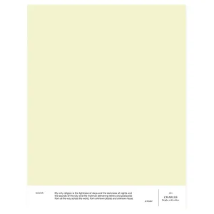 Cover Story Wandfarben^Farbmuster, 031 CHARLES – Bright Cold Yellow