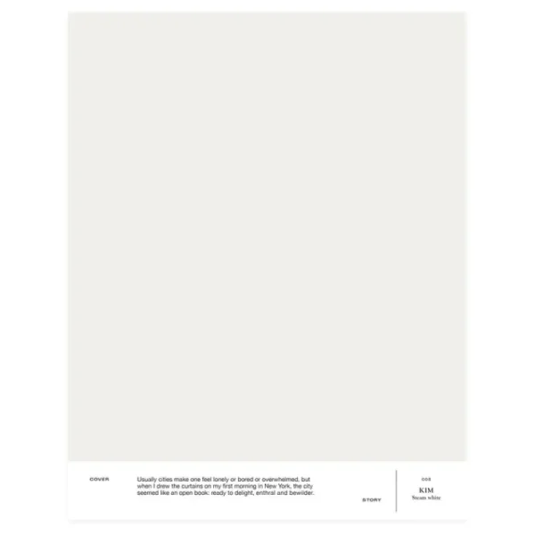 Cover Story Wandfarben^Farbmuster, 005 KIM – Steam White