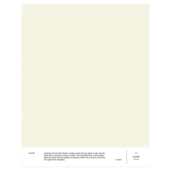 Cover Story Wandfarben^Farbmuster, 007 ZADIE – Cremeweiß