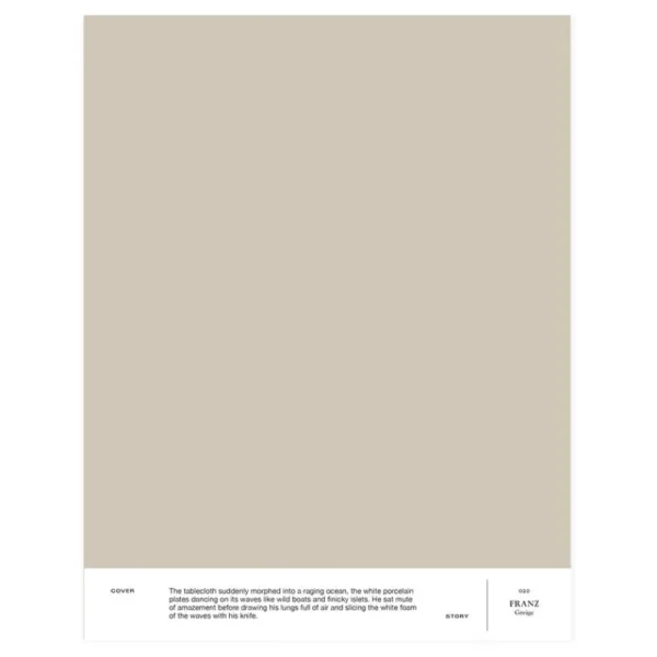 Cover Story Wandfarben^Innenfarbe, 9 L, 020 FRANZ – Greige