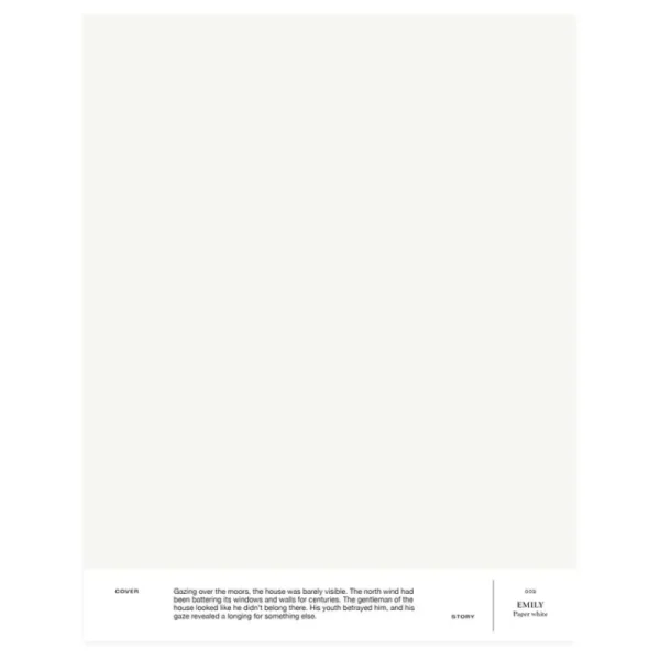 Cover Story Wandfarben^Innenfarbe, 9 L, 002 EMILY – Papierweiß
