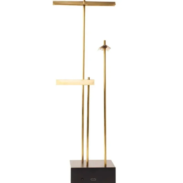 Audo Copenhagen Tischlampen-DCWéditions Knokke, kabellose Tischleuchte, Messing gebürstet
