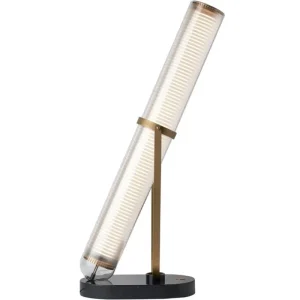 Oluce Stehleuchten | Tischlampen-DCWéditions La Lampe Frechin Tischleuchte, Gold – Schwarz