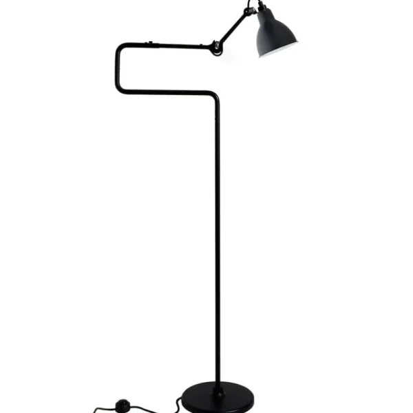 Nemo Lighting Stehleuchten-DCWéditions Lampe Gras 411 Stehleuchte, runder Schirm, schwarz