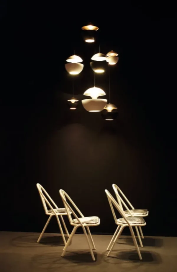 Vitra Deckenleuchten-DCWéditions Pendelleuchte Here Comes The Sun 175, weiß