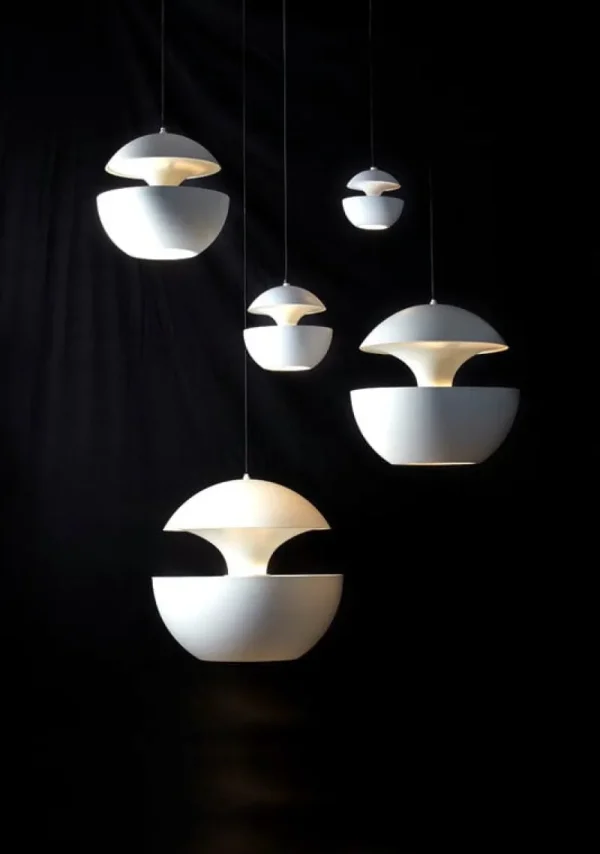 Vitra Deckenleuchten-DCWéditions Pendelleuchte Here Comes The Sun 175, weiß