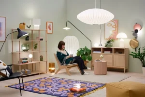 Nemo Lighting Tischlampen-Design House Stockholm Block Leuchte, schwarzes Kabel