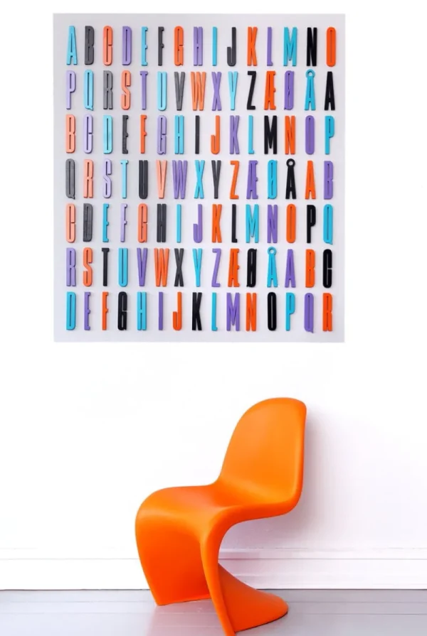 Design Letters Dekorationsgegenstände^Arne Jacobsen Holzbuchstaben, schwarz, A–Ö