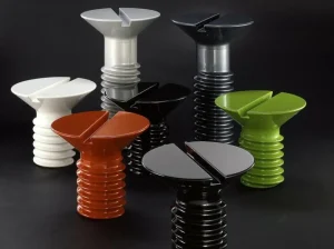 String Furniture Tische-Eero Aarnio Originals Screw Tisch, niedrig, Schwarz