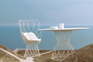 Emu Terrassenmöbel^Re Trouve Tisch, 105 cm, weiß matt