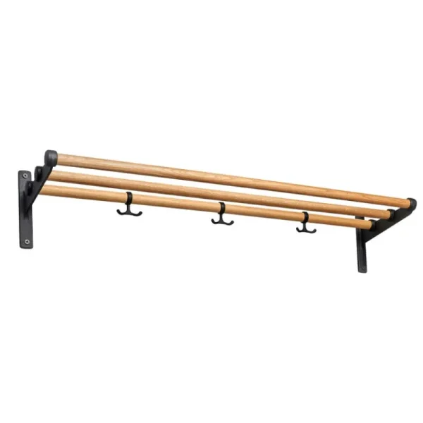 Essem Design Garderoben Und Kleiderbügel^Schuh-/Hutregal Nostalgi, 100 cm, eiche - schwarz