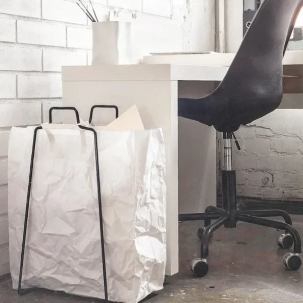 Everyday Design Papierkörbe & Recycling-behälter | Zeitschriftenständer^Papiertüte, weiß