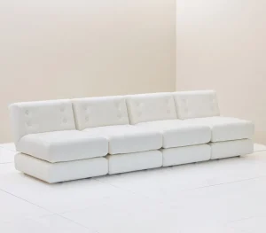 &Tradition Sofas Und Liegen-Fasetti Easy Sofamodul, 71 x 80 cm, Corda in Cremeweiß