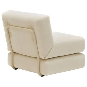 &Tradition Sofas Und Liegen-Fasetti Easy Sofamodul, 71 x 80 cm, Corda in Cremeweiß