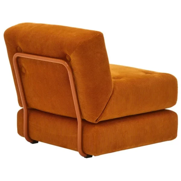 NORR11 Sofas Und Liegen-Fasetti Easy Sofamodul, 71 x 80 cm, Corda in Orange