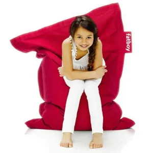 Kinder Fatboy Möbel Für Das Kinderzimmer^Junior Stonewashed Sitzsack, rot